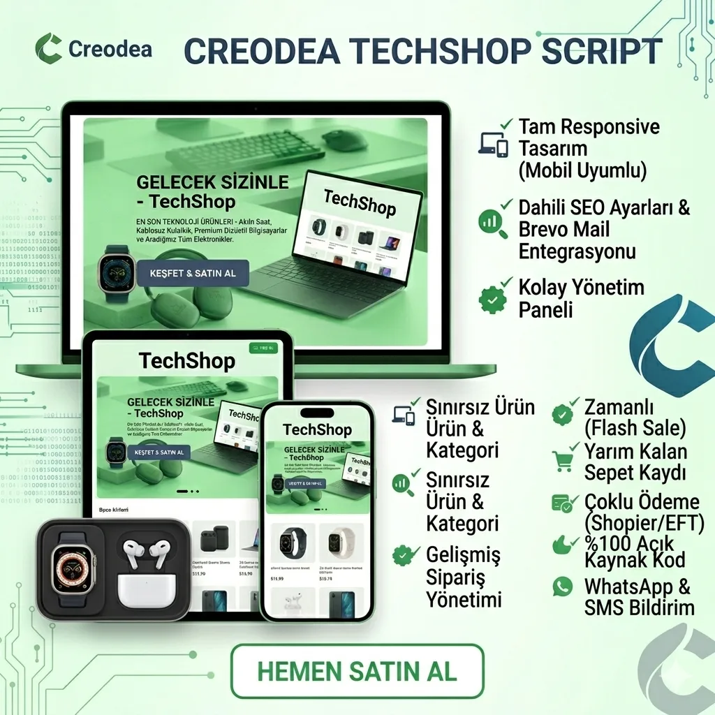 TechShop E-Ticaret Scripti